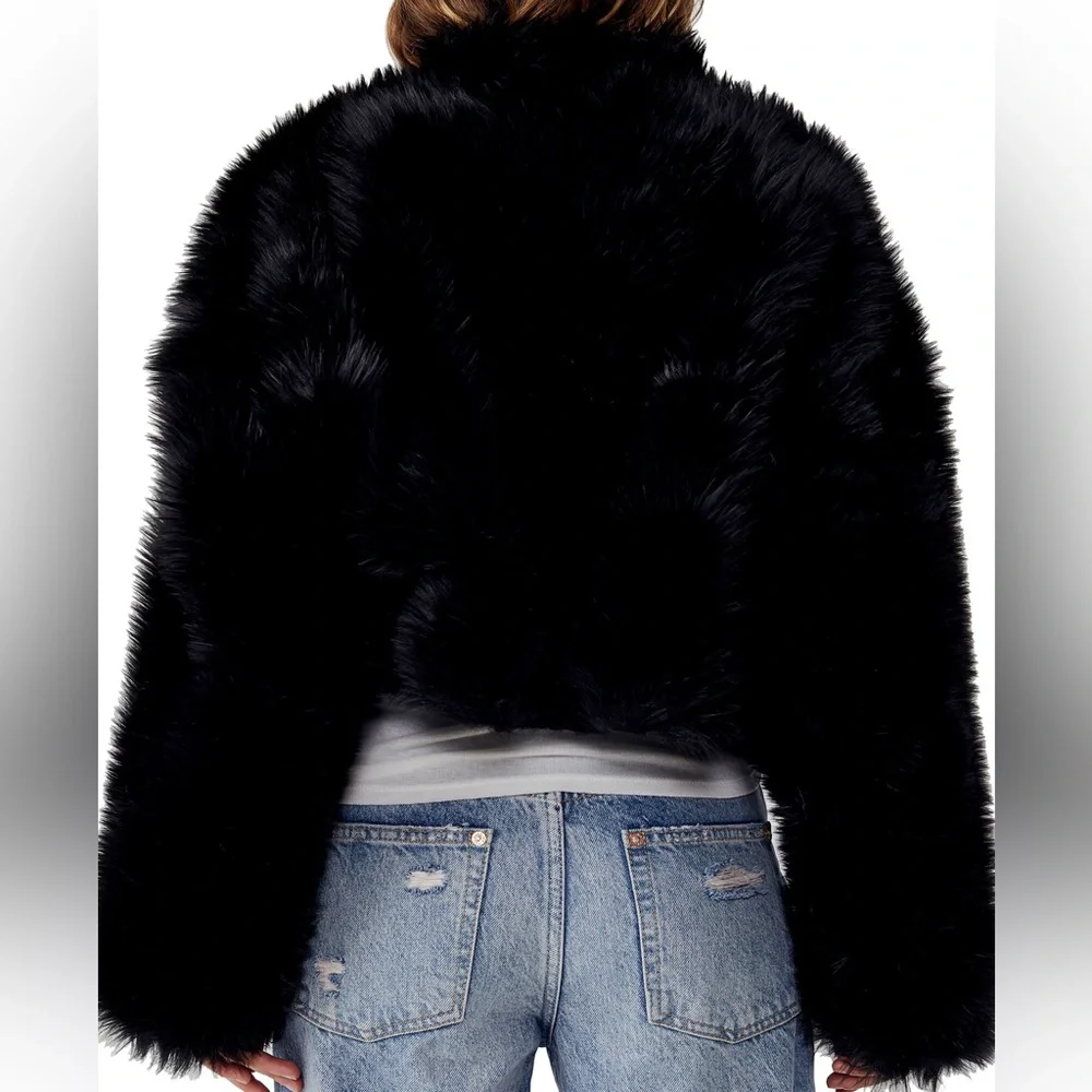 Free People All Night Faux Fur Jacket